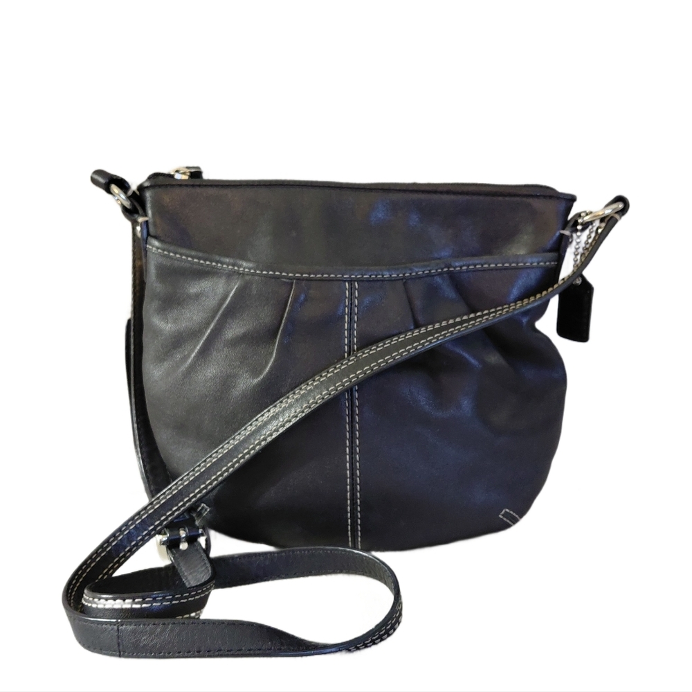 Coach Black Leather Crossbody Bag
